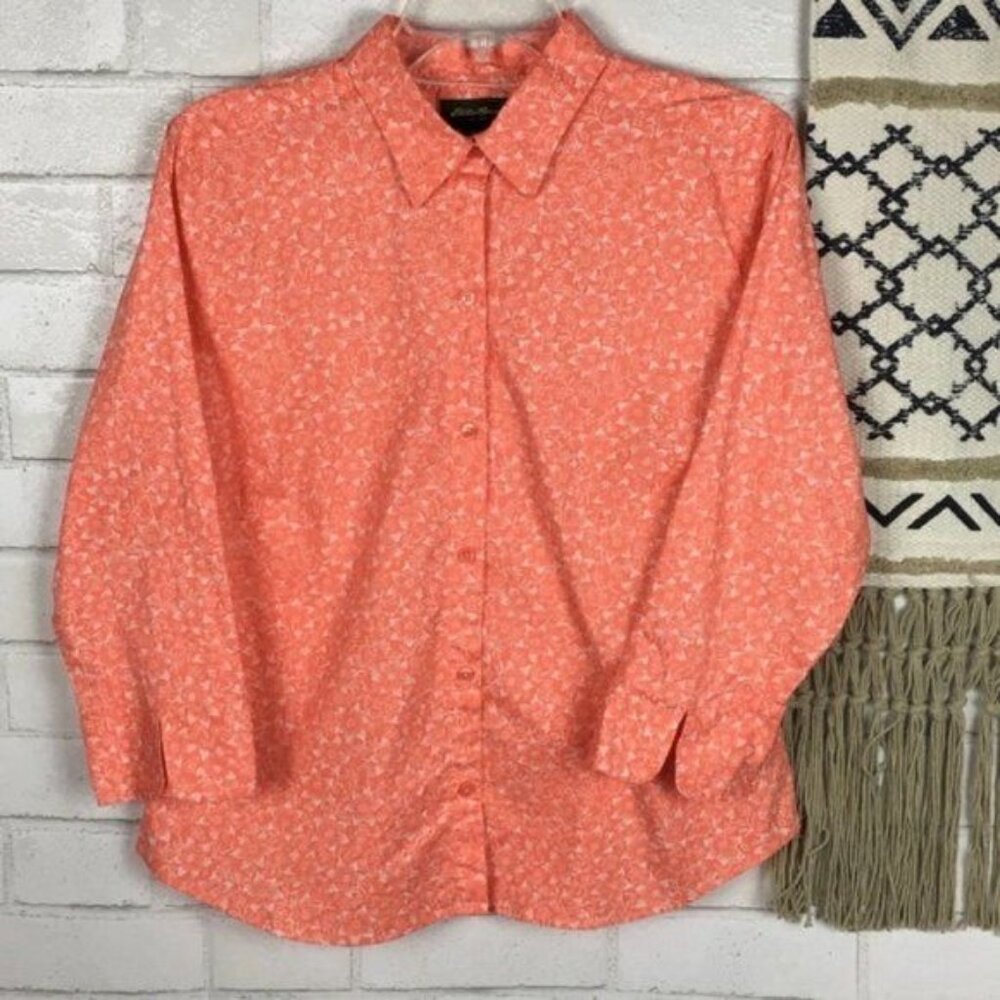 Eddie Bauer Button Down Shirt Size Large